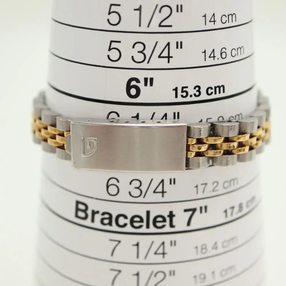 Vintage Gruen Two Tone Presidential 26mm Womens Watch Steel Bracelet New Battery